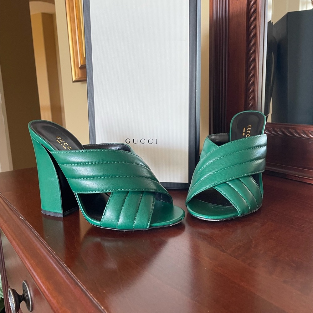 GUCCI Malaga Kid Block Heel
